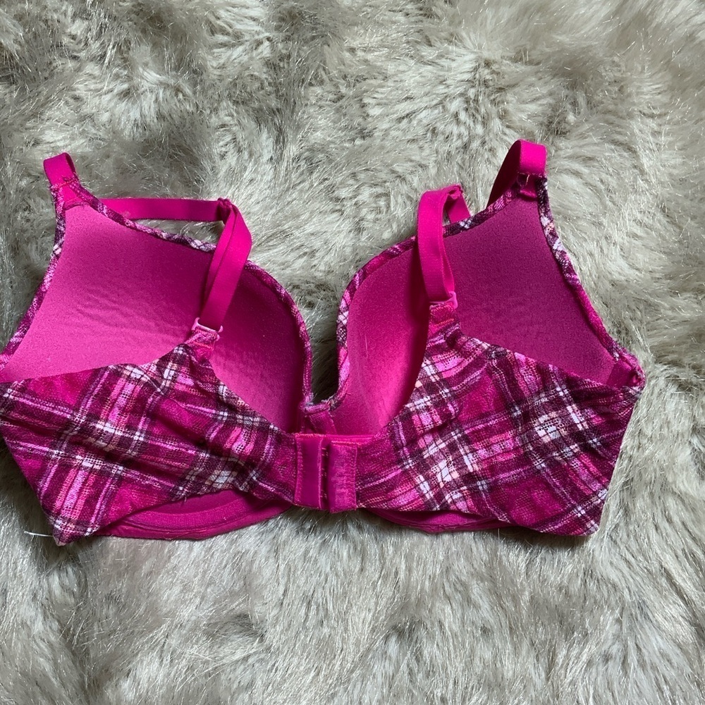 No Boundaries Vibrant Plaid Bra - Picture 3 of 5